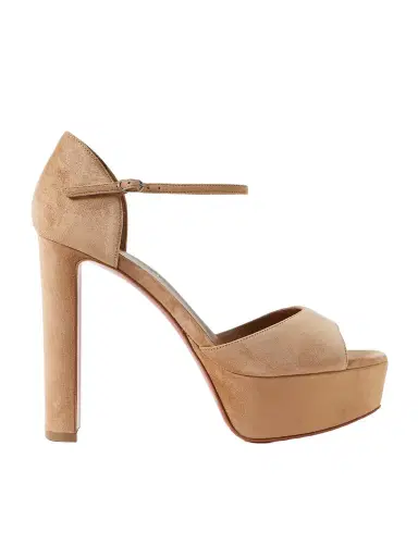 Christian Louboutin Sandaloo Suede Sandals | Thumbnail 1 Christian Louboutin Sandaloo Suede Sandals | Thumbnail 1