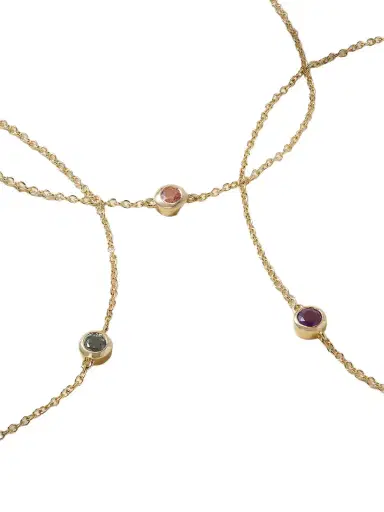 STONE AND STRAND Aurora Birthstone 14-karat Gold Multi-stone Bracelet | Thumbnail 1 STONE AND STRAND Aurora Birthstone 14-karat Gold Multi-stone Bracelet | Thumbnail 1