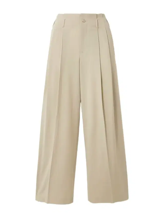 Percie Pleated Wool-blend Wide-leg Pants