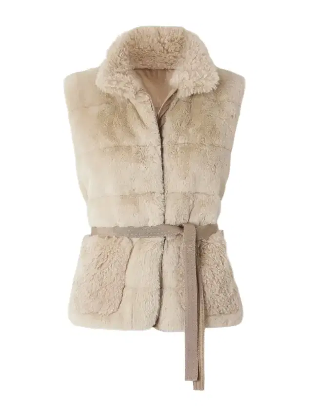 Joui Belted Plush Down Gilet