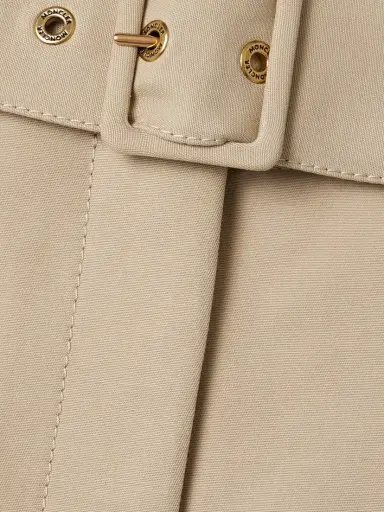 Moncler Belted Cotton-gabardine Midi Skirt | Thumbnail 5