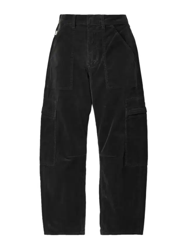 Marcelle Cotton-blend Corduroy Wide-leg Cargo Pants
