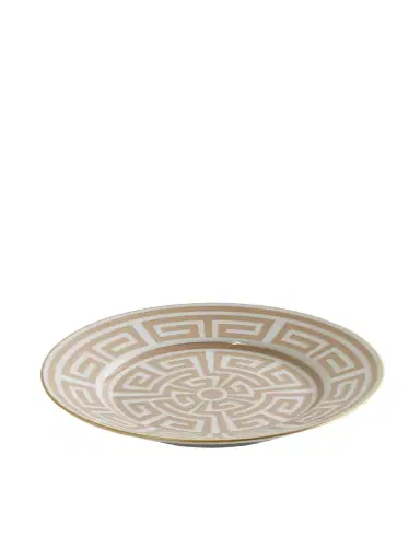 GINORI 1735 Labrinto Gold-plated Porcelain Dessert Plate | Thumbnail 1