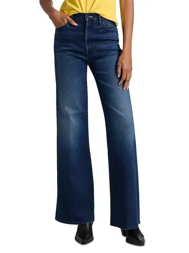 Mother Women's The Hustler Roller Sneak High-Rise Flare Jeans - Homecoming High - Size 32 | Thumbnail 3