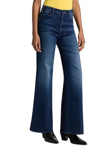 Mother Women's The Hustler Roller Sneak High-Rise Flare Jeans - Homecoming High - Size 32 | Thumbnail 4