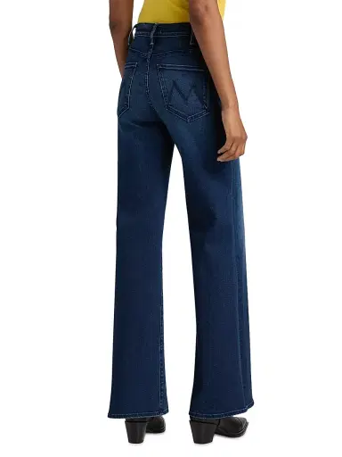 Mother Women's The Hustler Roller Sneak High-Rise Flare Jeans - Homecoming High - Size 32 | Thumbnail 5