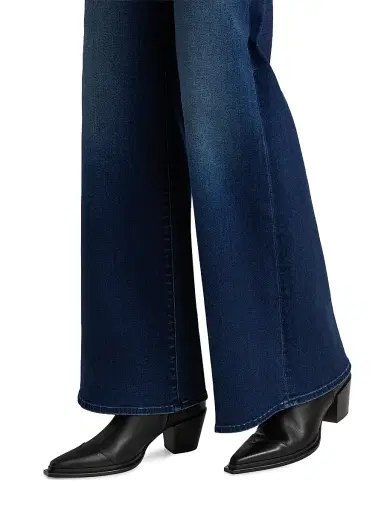 Mother Women's The Hustler Roller Sneak High-Rise Flare Jeans - Homecoming High - Size 32 | Thumbnail 6