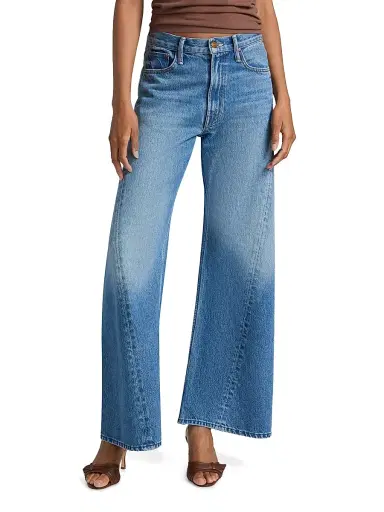 Mother Women's The Lemon Twist Wide-Leg Jeans - Rolling In The Dough - Size 31 | Thumbnail 3