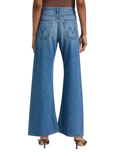 Mother Women's The Lemon Twist Wide-Leg Jeans - Rolling In The Dough - Size 31 | Thumbnail 5