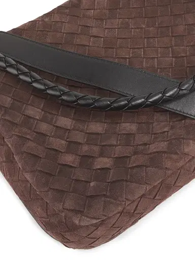 Bottega Veneta Men's Swin Intrecciato Suede Shoulder Bag | Thumbnail 7 Bottega Veneta Men's Swin Intrecciato Suede Shoulder Bag | Thumbnail 7