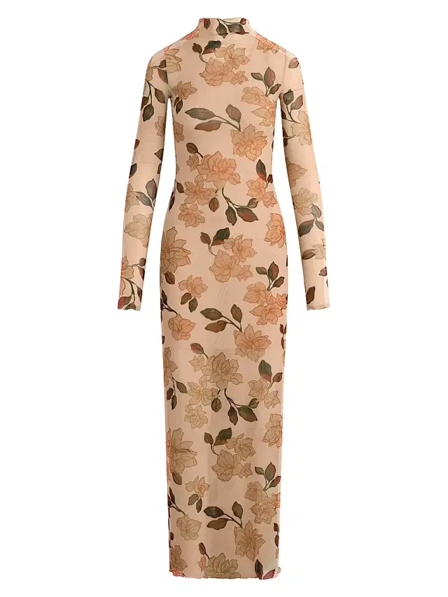 Favorite Daughter Women's The Sheer Fantasy Maxi Dress - Bare Roses