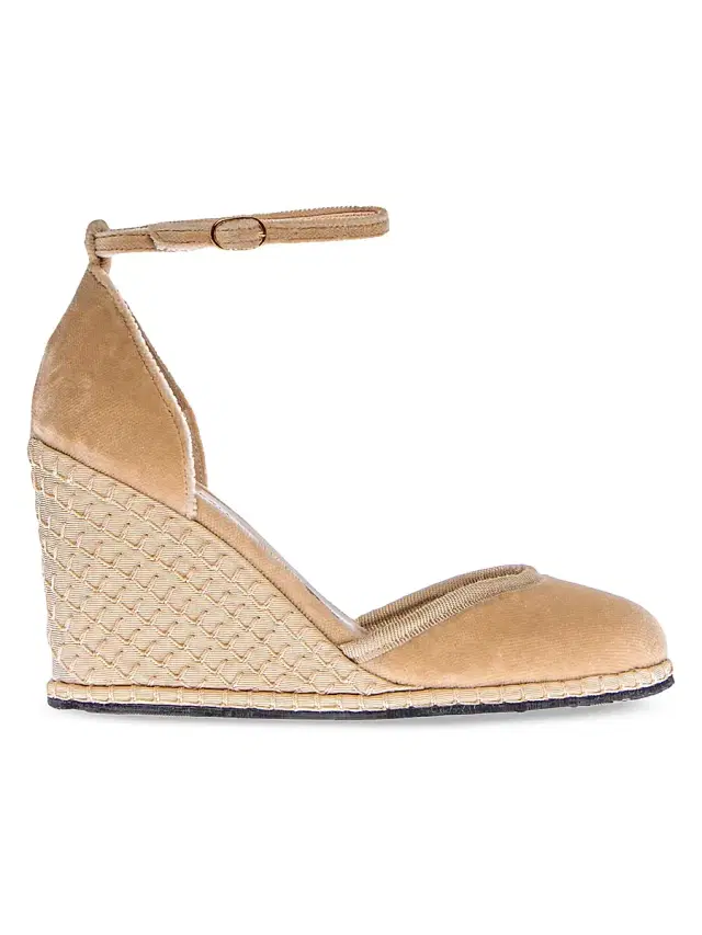 Women's Timeless Delfina 0MM Cotton Velvet Wedge Pumps - Palude