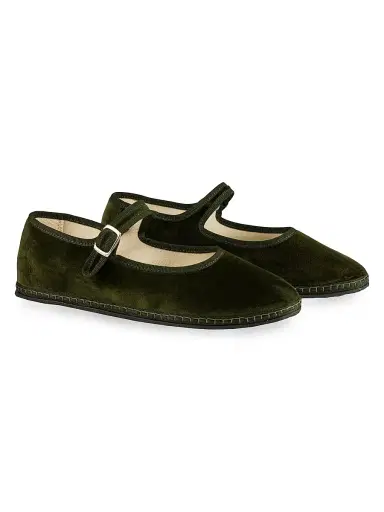 Vibi Venezia Women's Timeless Bottiglia Cotton Velvet Mary Janes - Bottiglia | Thumbnail 2 Vibi Venezia Women's Timeless Bottiglia Cotton Velvet Mary Janes - Bottiglia | Thumbnail 2
