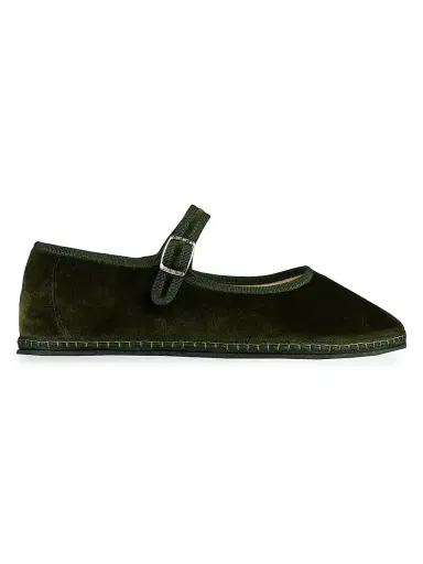 Vibi Venezia Women's Timeless Bottiglia Cotton Velvet Mary Janes - Bottiglia | Thumbnail 1 Vibi Venezia Women's Timeless Bottiglia Cotton Velvet Mary Janes - Bottiglia | Thumbnail 1