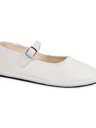 Vibi Venezia Women's Canvas Mary Janes - Latte - Size 11 | Thumbnail 3