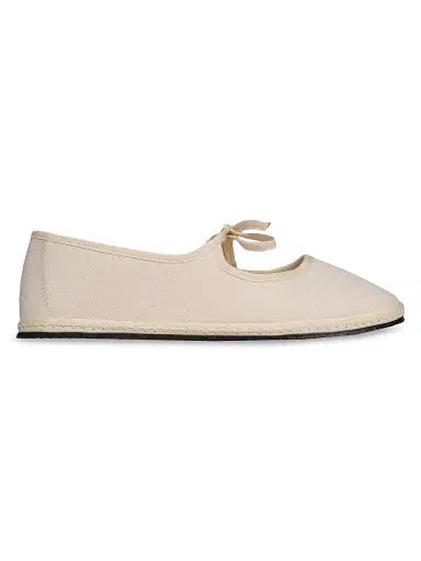 Vibi Venezia Women's Brigitte Cotton Slippers - Ecru - Size 10 | Thumbnail 1