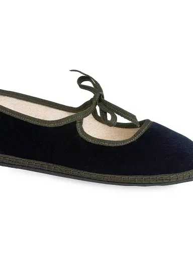 Vibi Venezia Women's Timeless Brigitte Cotton Velvet Slippers - Zattere - Size 7 | Thumbnail 3