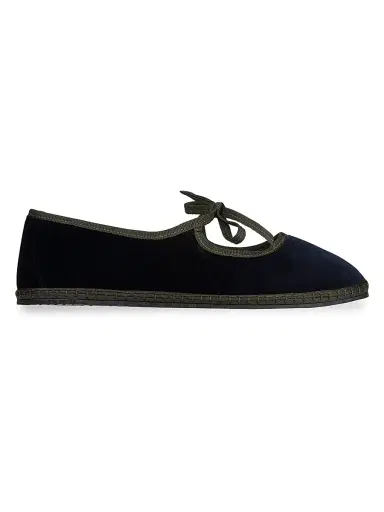 Vibi Venezia Women's Timeless Brigitte Cotton Velvet Slippers - Zattere - Size 7 | Thumbnail 1