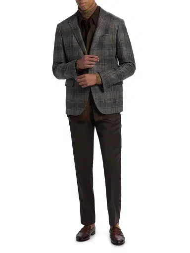 Saks Fifth Avenue Men's COLLECTION Plaid Wool Sport Coat | Thumbnail 2 Saks Fifth Avenue Men's COLLECTION Plaid Wool Sport Coat | Thumbnail 2