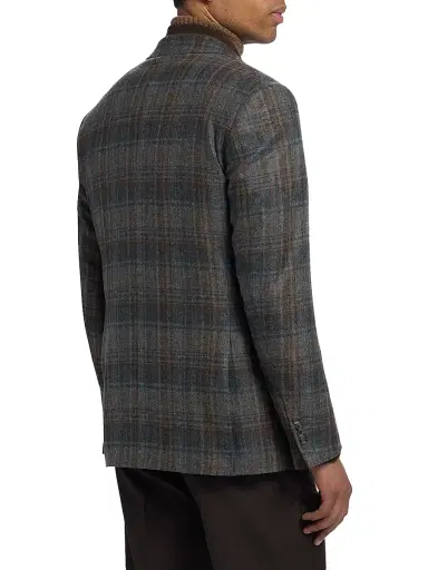 Saks Fifth Avenue Men's COLLECTION Plaid Wool Sport Coat | Thumbnail 5 Saks Fifth Avenue Men's COLLECTION Plaid Wool Sport Coat | Thumbnail 5