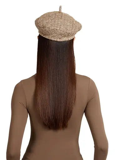 Eugenia Kim Women's Carter Tweel Wool Beret - Camel Gold | Thumbnail 4