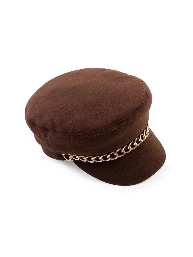 Eugenia Kim Women's Marina Tweed Newsboy Cap - Chocolate