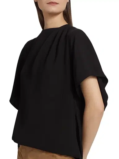 Proenza Schouler Women's Etta Oversized Layered Top - Black | Thumbnail 6