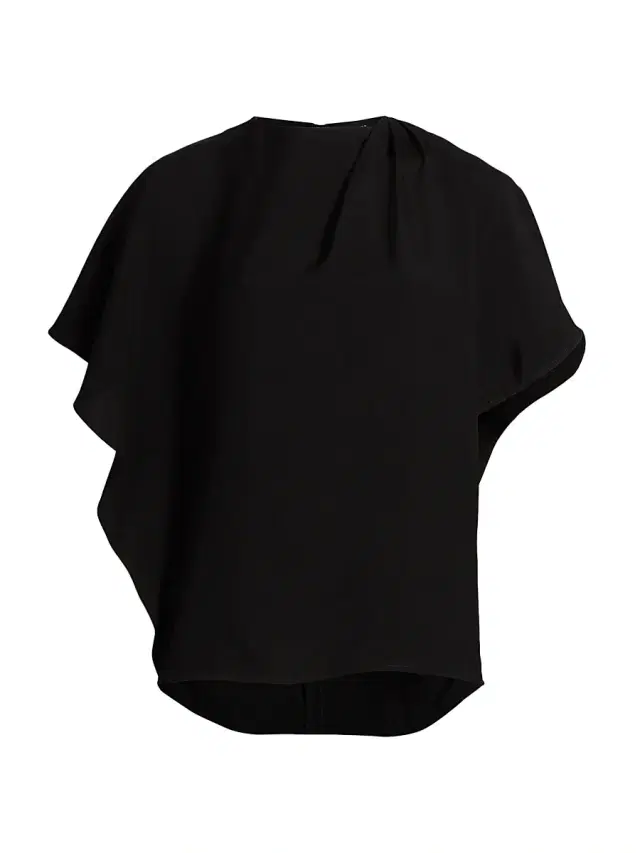 Proenza Schouler Women's Etta Oversized Layered Top - Black