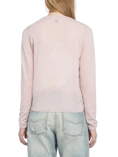 Zadig & Voltaire Women's Manylla Cashmere V-Neck Cardigan - Bebe - Size XS | Thumbnail 5 Zadig & Voltaire Women's Manylla Cashmere V-Neck Cardigan - Bebe - Size XS | Thumbnail 5
