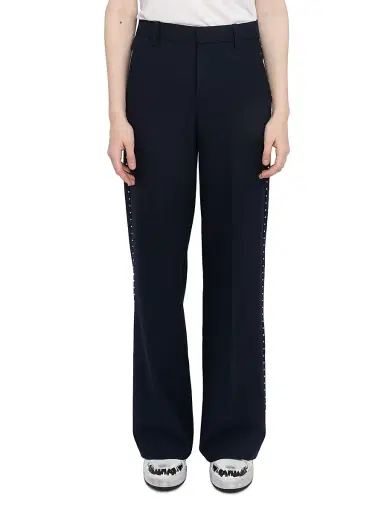 Zadig & Voltaire Women's Panol Tailleur Strass Woven Wide-Leg Pants - Encre - Size XL | Thumbnail 3 Zadig & Voltaire Women's Panol Tailleur Strass Woven Wide-Leg Pants - Encre - Size XL | Thumbnail 3