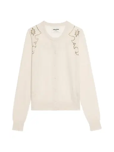 Zadig & Voltaire Women's Missya Rhinestone Cashmere Cardigan | Thumbnail 1 Zadig & Voltaire Women's Missya Rhinestone Cashmere Cardigan | Thumbnail 1