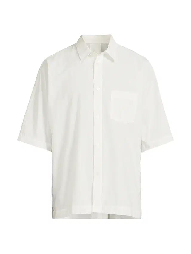 Men's July Streamline Short-Sleeve Cotton Shirt - White