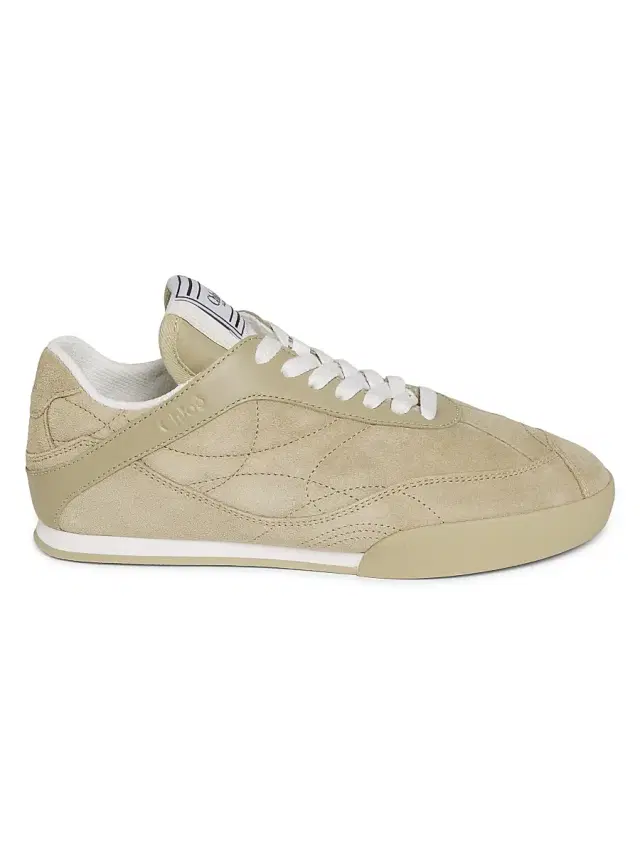 Chloé Women's Kick Quilted Low-Top Sneakers - Pale Khaki