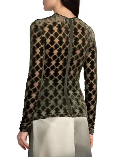 Giorgio Armani Women's Geometric Jersey Top | Thumbnail 5 Giorgio Armani Women's Geometric Jersey Top | Thumbnail 5