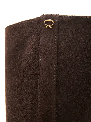 Gianvito Rossi Women's Ascott Suede Knee-High Boots - Moka - Size 11.5 | Thumbnail 5 Gianvito Rossi Women's Ascott Suede Knee-High Boots - Moka - Size 11.5 | Thumbnail 5