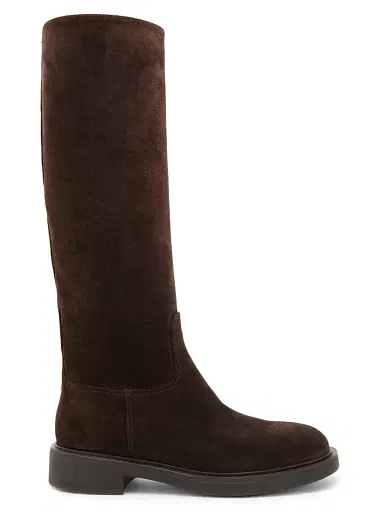 Gianvito Rossi Women's Ascott Suede Knee-High Boots - Moka - Size 11.5 | Thumbnail 1 Gianvito Rossi Women's Ascott Suede Knee-High Boots - Moka - Size 11.5 | Thumbnail 1