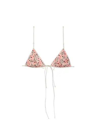 Prada Women's Floral Print Georgette Bra - Pink | Thumbnail 1 Prada Women's Floral Print Georgette Bra - Pink | Thumbnail 1