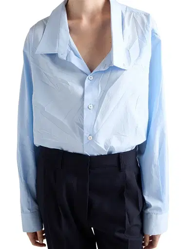 Prada Women's Poplin Shirt - White | Thumbnail 10