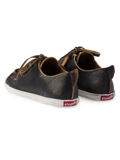Prada Women's Leather Sneakers - Black - Size 11 | Thumbnail 3 Prada Women's Leather Sneakers - Black - Size 11 | Thumbnail 3