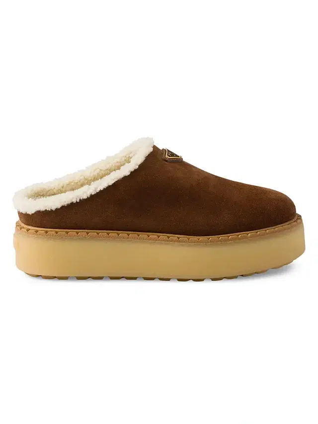 Prada Women's Suede Slippers - Brown