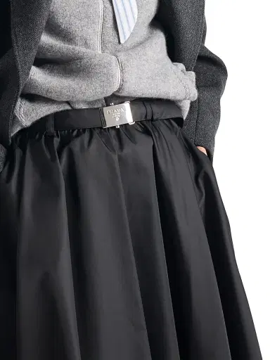 Prada Women's Re-Nylon Skirt - Black | Thumbnail 6 Prada Women's Re-Nylon Skirt - Black | Thumbnail 6