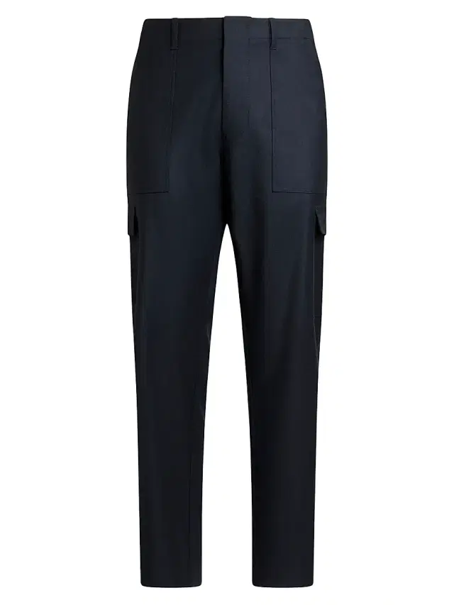 Etro Men's Cargo Wool Slim-Leg Trousers - Dark Blue