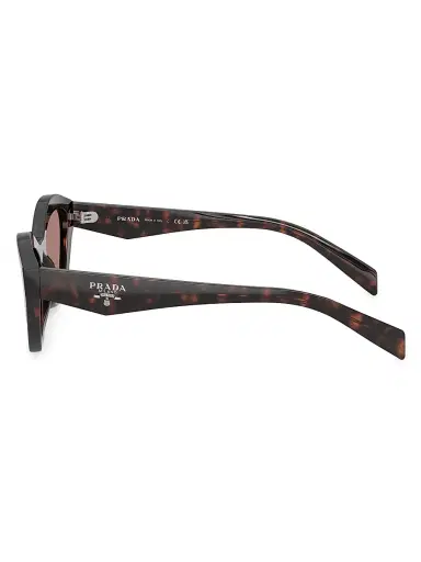 Prada Women's 52MM Tortoise Butterfly Sunglasses - Light Brown | Thumbnail 3