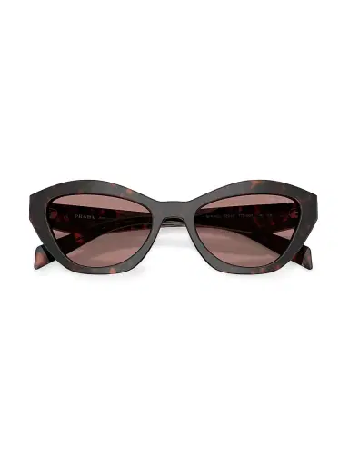 Prada Women's 52MM Tortoise Butterfly Sunglasses - Light Brown | Thumbnail 5