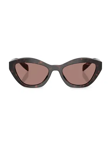 Prada Women's 52MM Tortoise Butterfly Sunglasses - Light Brown | Thumbnail 1