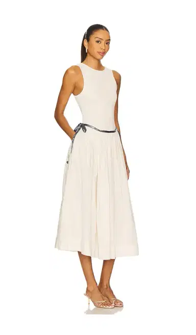 Free People Nightingale Solid Midi Dress | Thumbnail 2