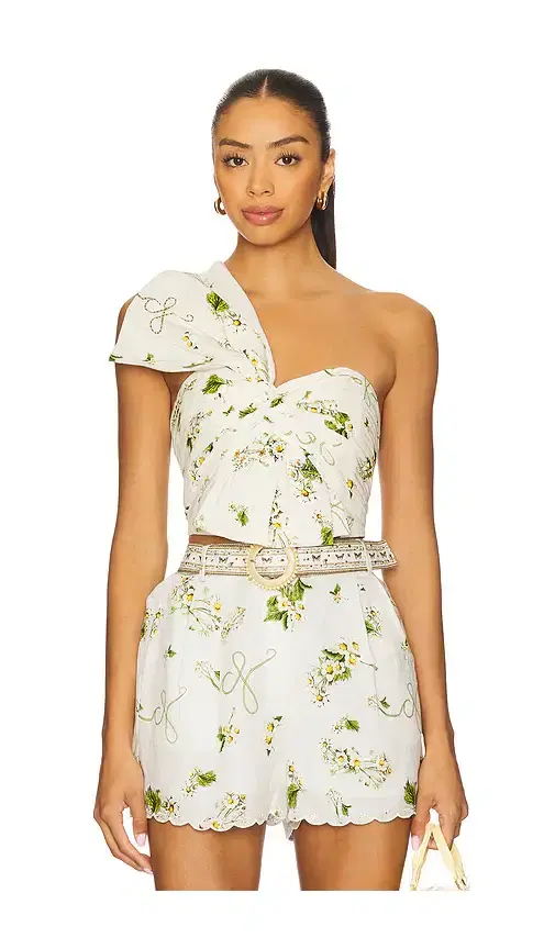 Camilla Asymmetric Bow Top