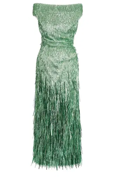 Erdem Short Sleeve Sequin Cocktail Dress | Thumbnail 1