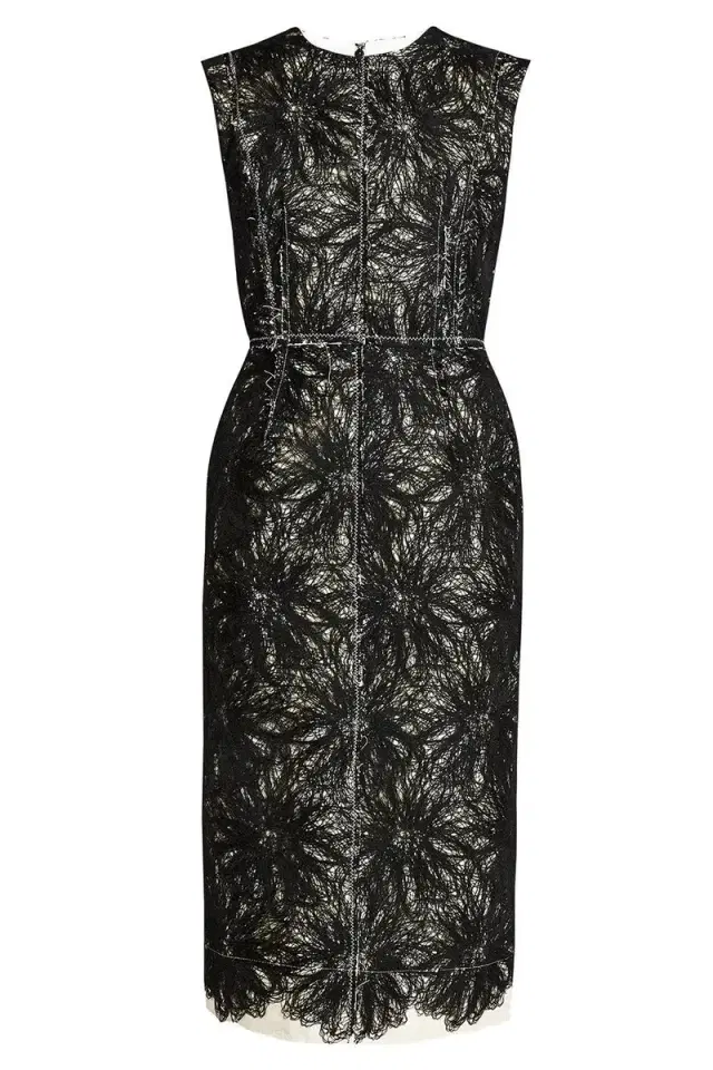 Erdem Sleeveless Thread Midi Dress