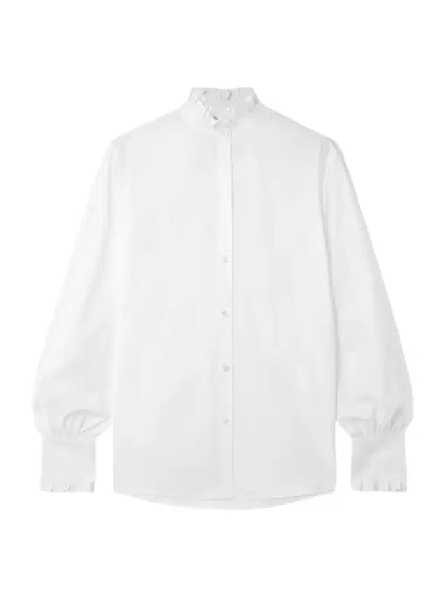 Ruffled Cotton-poplin Shirt